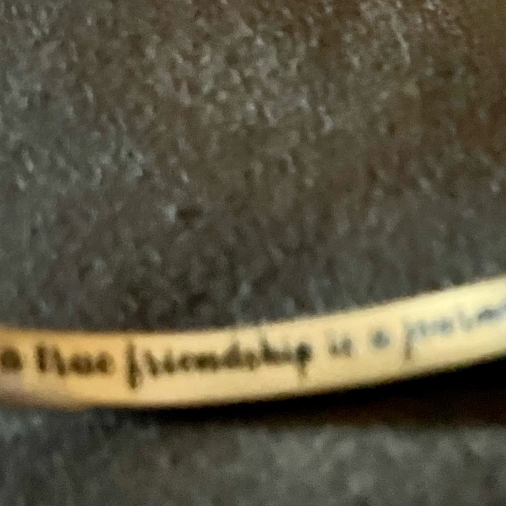 A true friendship is a journey without an end cuff bracelet - Picture 5 of 6